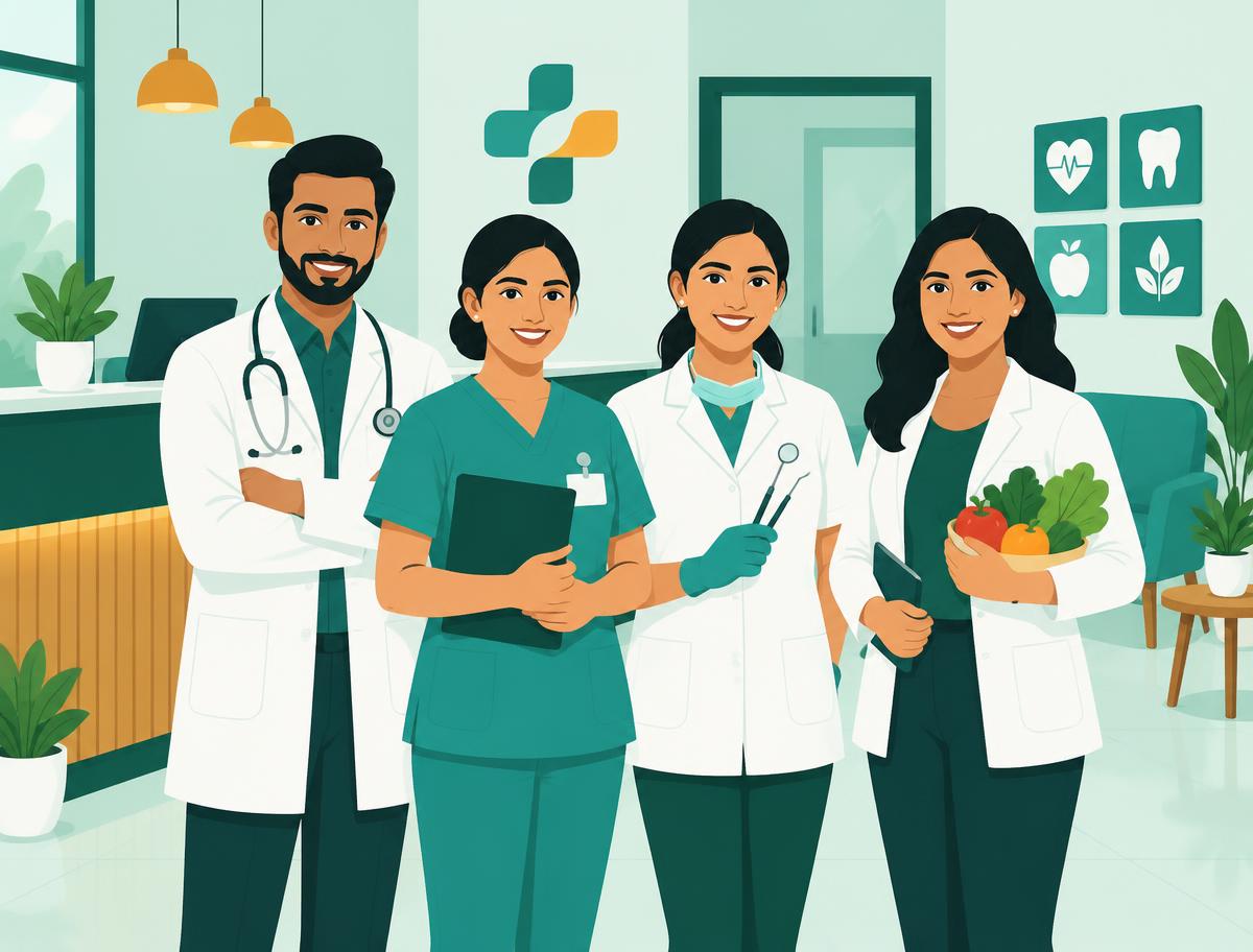 Clinic management software for polyclinics in India Clinic management software for an Indian polyclinic team of doctors and specialists